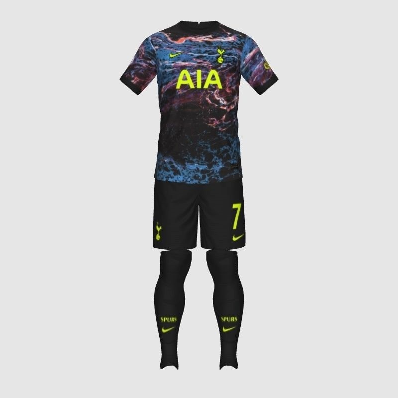 tottenham Hotspur Away Shirt Son 7 printed (4) Tottenham Hotspur Away Kids Son